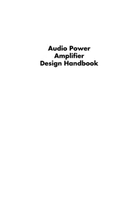 Audio Power Amplifier Design Handbook_cover