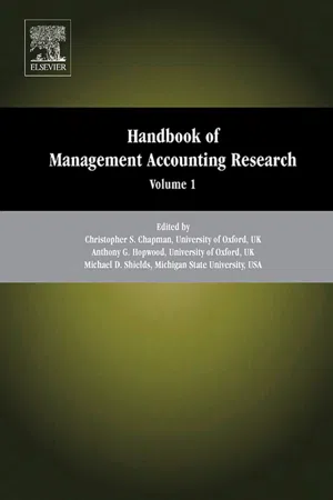 Handbook of Management Accounting Research