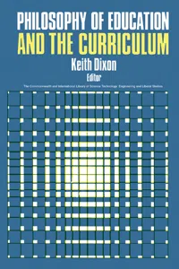 Philosophy of Education and the Curriculum_cover