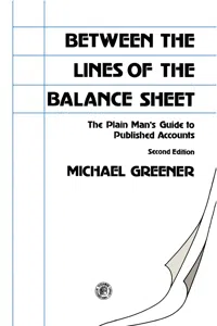 Between the Lines of the Balance Sheet_cover