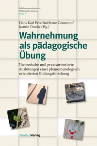 Wahrnehmung als pädagogische Übung_cover