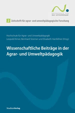 Zeitschrift für agrar- und umweltpädagogische Forschung 2