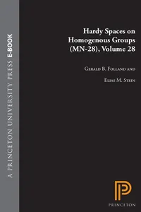 Hardy Spaces on Homogeneous Groups, Volume 28_cover
