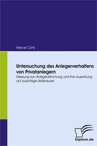 Untersuchung des Anlegerverhaltens von Privatanlegern_cover