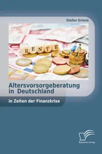 Altersvorsorgeberatung in Deutschland in Zeiten der Finanzkrise_cover