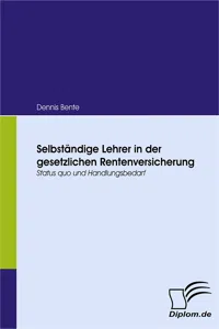 Selbständige Lehrer in der gesetzlichen Rentenversicherung_cover