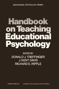 Handbook on Teaching Educational Psychology_cover