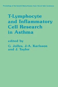 T-Lymphocyte and Inflammatory Cell Research in Asthma_cover