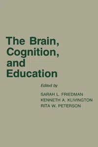 The Brain, Cognition, and Education_cover