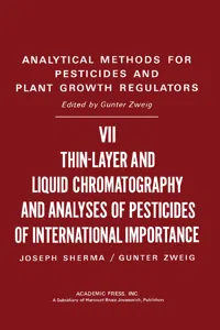 Thin-Layer and Liquid Chromatography and Pesticides of International Importance_cover