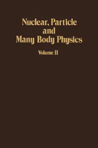 Nuclear, Particle and Many Body Physics_cover