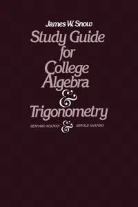 Study Guide for College Algebra and Trigonometry_cover