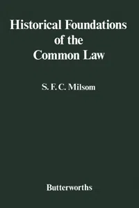 Historical Foundations of the Common Law_cover