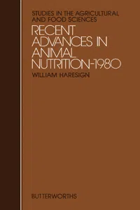 Recent Advances in Animal Nutrition – 1980_cover