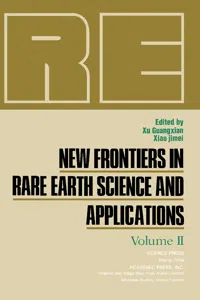 New Frontiers in Rare Earth Science and Applications_cover