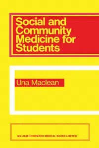 Social and Community Medicine for Students_cover