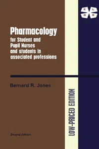 Pharmacology for Student and Pupil Nurses and Students in Associated Professions_cover