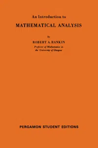 An Introduction to Mathematical Analysis_cover