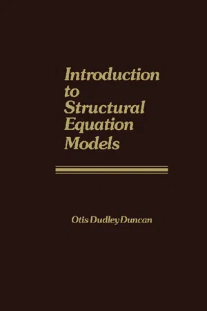 Introduction to Structural Equation Models