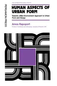 Human Aspects of Urban Form_cover