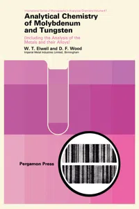 Analytical Chemistry of Molybdenum and Tungsten_cover