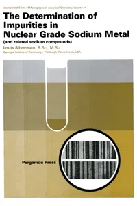 The Determination of Impurities in Nuclear Grade Sodium Metal_cover