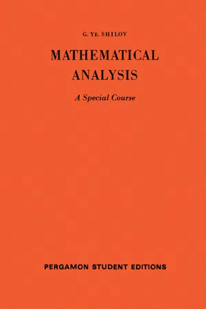 Mathematical Analysis