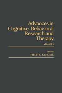 Advances in Cognitive—Behavioral Research and Therapy_cover