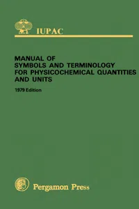 Manual of Symbols and Terminology for Physicochemical Quantities and Units_cover