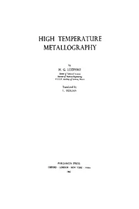 High Temperature Metallography_cover