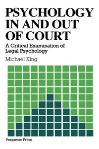 Psychology in and out of Court_cover