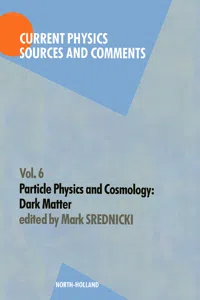 Particle Physics and Cosmology: Dark Matter_cover