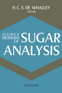 ICUMSA Methods of Sugar Analysis_cover