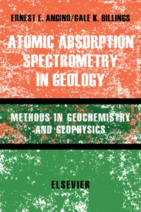 Atomic Absorption Spectrometry in Geology_cover