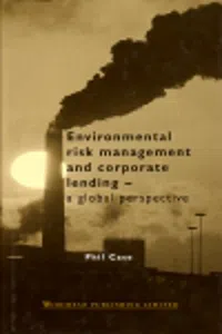 Environmental Risk Management and Corporate Lending_cover