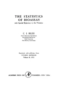 The Statistics of Bioassay_cover