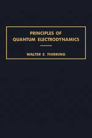 Principles of Quantum Electrodynamics