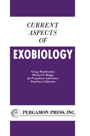 Current Aspects of Exobiology