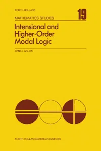 Intensional and Higher-Order Modal Logic_cover