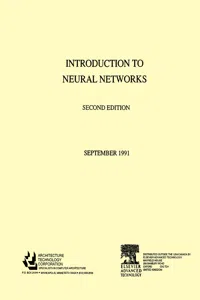 Introduction to Neural Networks_cover