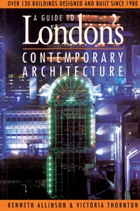Guide to London's Contemporary Architecture_cover