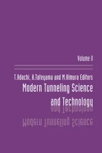 Modern Tunneling Science And T_cover
