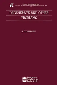 Degenerate and Other Problems_cover