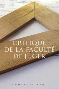 Critique de la faculté de juger_cover