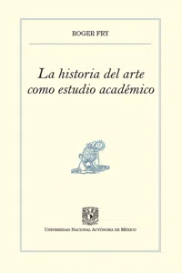 La historia del arte como estudio académico_cover