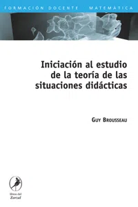 Iniciación al estudio de la teoría de las situaciones didácticas_cover