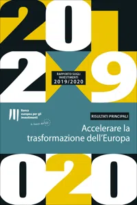 Rapporto della BEI sugli investimenti 2019/2020 - Risultati principali_cover