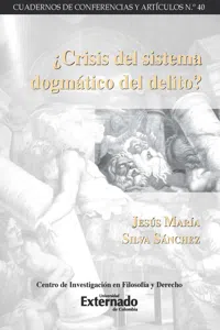 ¿Crisis del sistema dogmático del delito?_cover