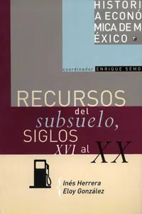 Recursos del subsuelo, siglos XVI al XX_cover