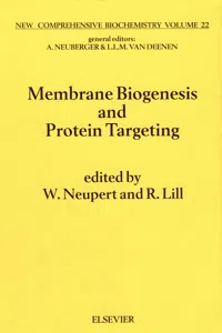 Membrane Biogenesis and Protein Targetting_cover